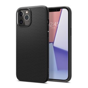   Spigen Liquid Air Apple iPhone 12 / 12 Pro tok, Matte Black, fekete