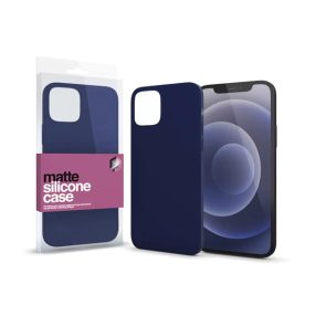   Xprotector matte, ultravékony matt szilikon hátlap tok Apple iPhone 12/12 Pro, sötétkék