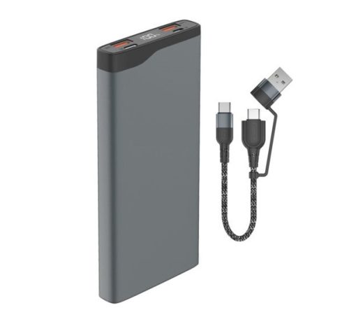 4smarts VoltHub Pro Power bank / külső akkumulátor, 22,5W, QC, PD, 10000mAh, gunmetal