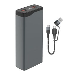   4smarts VoltHub Pro Power bank / külső akkumulátor, 22,5W, QC, PD, 26800mAh, gunmetal