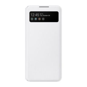  Samsung Galaxy A42 LED View Cover, gyári flip tok, fehér, EF-EA426PWE