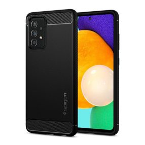   Spigen Rugged Armor Samsung Galaxy A52 / A52s tok, Matte Black, fekete