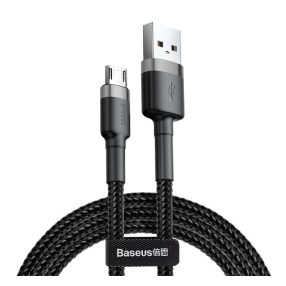 Baseus Cafule USB / microUSB adatkábel, 2m, szürke/fekete