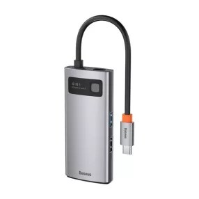   Baseus Metal Gleam USB-C Hub, 4-in-1 USB-C, USB2.0, USB3.0, HDMI