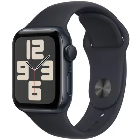   Bemutató készülék, Apple Watch SE (v2) okosóra, 40mm, Fekete alumínium, fekete szíj