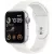Bemutató készülék, Apple Watch SE (v2) okosóra, 44mm, Ezüst alumínium, fehér szíj