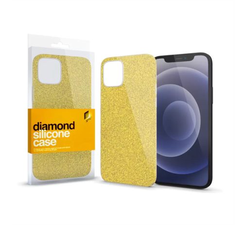 Xprotector Diamond szilikon hátlap tok, Apple iPhone 13 Pro Max, arany