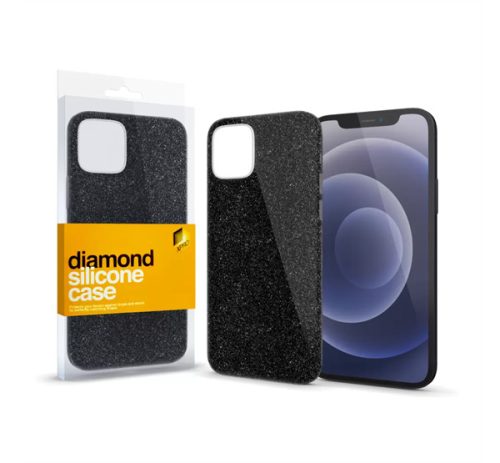 Xprotector Diamond szilikon hátlap tok, Apple iPhone 13 Pro Max, fekete