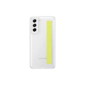   Samsung Galaxy S21 FE Clear Strap Cover, gyári tok, fehér, EF-XG990CW