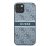 Guess PU 4G Printed Stripe Apple iPhone 13 mini hátlap tok, kék