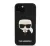 Karl Lagerfeld Head Liquid szilikon hátlap tok Apple iPhone 13 mini, fekete