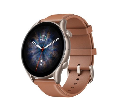 Xiaomi Amazfit GTR 3 Pro okosóra, Brown Leather
