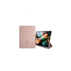   Guess Saffiano Folio Apple iPad Pro 12.9 oldalra nyíló tok, rózsaszín