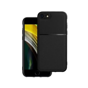   Forcell Noble hátlap tok, Apple iPhone SE 2022/2020/8/7, fekete