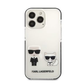  Karl Lagerfeld Karl and Choupette TPE hátlap tok Apple iPhone 13 Pro Max, fehér