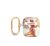 Guess Flower Print Apple Airpods tok, lila