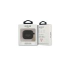 Guess 4G Charms Silicone Apple Airpods tok, fekete