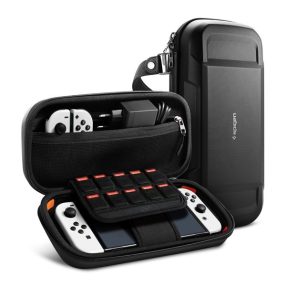   Spigen Rugged Armor Pro Pouch Nintendo Switch OLED tok, fekete