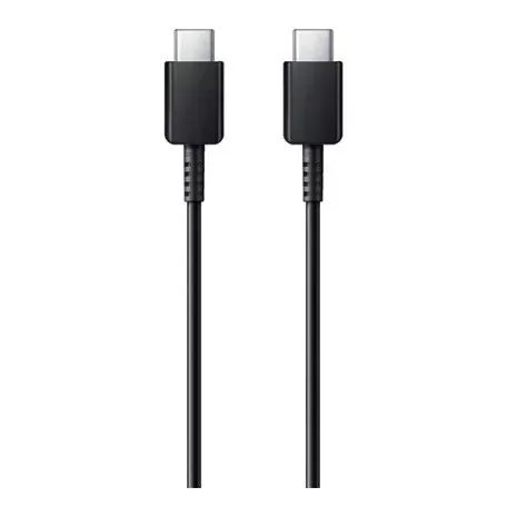 Samsung EP-DN975BBE kompatibilis USB-C / USB-C töltő- és adatkábel, 1m, 5A, fekete, Eco csomagolás