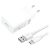 Xiaomi MDY-11-EP hálózati töltő adapter USB-A+ USB-C adatkábel, 22,5W, fehér, ECO csomagolásban