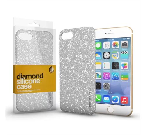 Xprotector Diamond szilikon hátlap tok, Samsung Galaxy S22 Ultra, ezüst