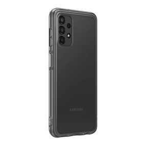   Samsung Galaxy A13 Soft Clear gyári szilikon tok, fekete, EF-QA135TB