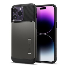 Spigen Slim Armor Apple iPhone 14 Pro Max tok, Black, fekete