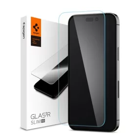   Spigen Glas.tR SLIM HD Apple iPhone 14 Pro Tempered kijelzővédő fólia, átlátszó