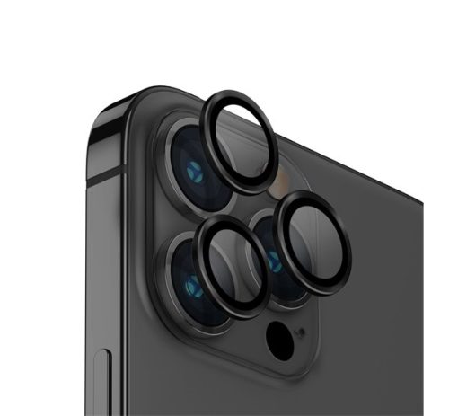 Uniq Optix Apple iPhone 14 Pro/14 Pro Max tempered glass kameravédő üvegfólia, fekete