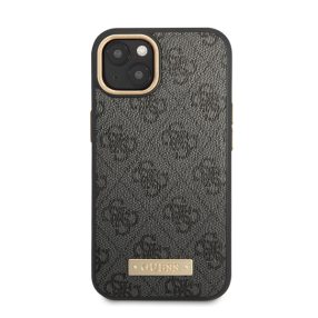 Guess PU 4G MagSafe Apple iPhone 14 Plus hátlap tok, fekete