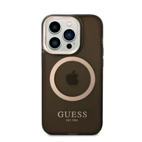   Guess Translucent MagSafe Apple iPhone 14 Pro hátlap tok, fekete