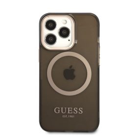  Guess Translucent MagSafe Apple iPhone 13 Pro Max hátlap tok, fekete