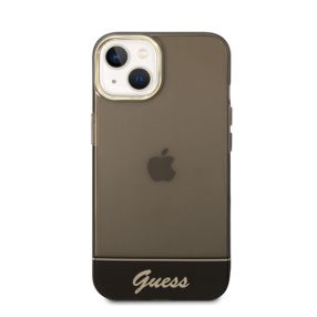   Guess Camera Outline Translucent Apple iPhone 14 Plus hátlap tok, fekete