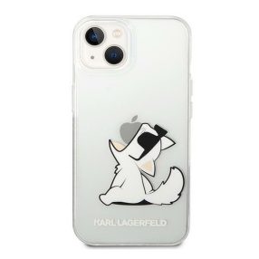   Karl Lagerfeld Choupette Eat hátlap tok Apple iPhone 14 Plus, átlátszó