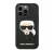 Karl Lagerfeld Head Liquid szilikon hátlap tok Apple iPhone 14 Pro Max, fekete
