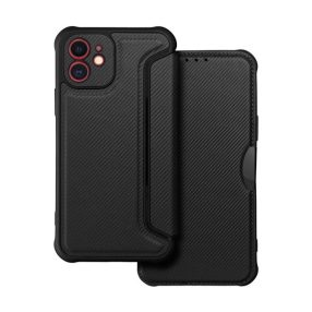 Razor book Apple iPhone 12 flip tok, fekete