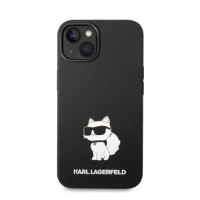   Karl Lagerfeld Liquid Choupette NFT szilikon hátlap tok Apple iPhone 14 Plus, fekete