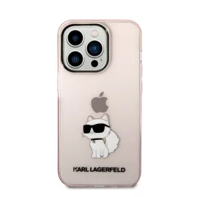   Karl Lagerfeld IML Choupette NFT hátlap tok Apple iPhone 14 Pro, rózsaszín
