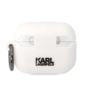   Karl Lagerfeld 3D Logo NFT Karl Head Apple Airpods Pro szillikon tok, fehér