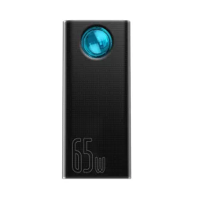   Baseus Amblight Power bank / külső akkumulátor, 30000mAh, 4xUSB, USB-C, 65W, fekete