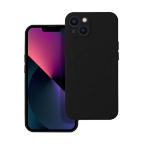 Magsafe szilikon tok Apple iPhone 13, fekete