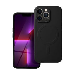 Magsafe szilikon tok Apple iPhone 13 Pro, fekete