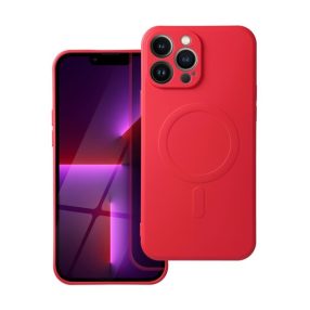 Magsafe szilikon tok Apple iPhone 13 Pro Max, piros