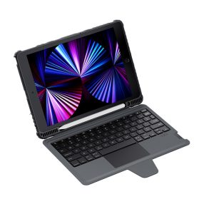   Nillkin Bumper Combo Apple iPad 10.2" billentyűzetes flip tok, fekete