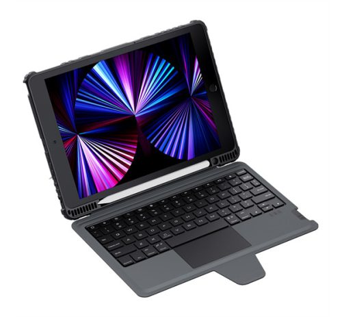 Nillkin Bumper Combo Apple iPad 10.2" billentyűzetes flip tok, fekete