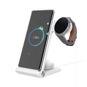   Nillkin PowerTrio 3in1 tripla vezeték nélküli töltő Huawei Watch okosórákhoz, fehér