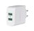Rampow RBA16 hálózati gyorstöltő adapter 2xUSB-A QC, 39W, fehér