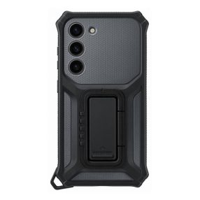   Samsung Galaxy S23 Rugged Gadget, gyári szilikon tok, titán, EF-RS911CB