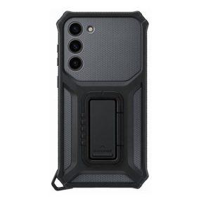  Samsung Galaxy S23+ Rugged Gadget, gyári szilikon tok, titán, EF-RS916CB