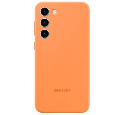 Samsung Galaxy S23+ Silicone Case, gyári szilikon tok, narancssárga, EF-PS916TO